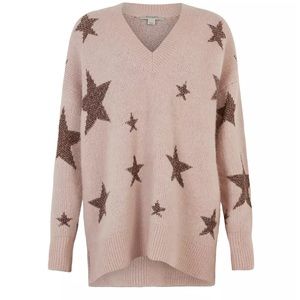 EUC ALL SAINTS star wool & alpaca blend sweater